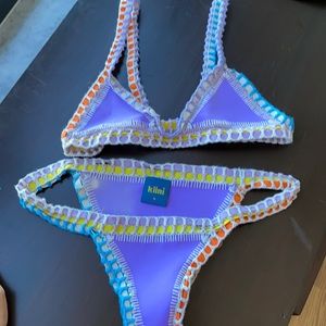 Kiini bikini size M purple, organic feel bikini set